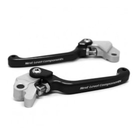 Segunda imagem do produto Kit Manete Kxf 250 13/20 - Kxf 450 13/18 Retrátil Biker Preto