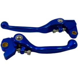 Kit Manete Kxf 250 13/20 - Kxf 450 13/18 Retrátil Red Dragon Azul