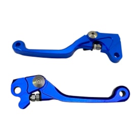 Kit Manete Kxf 250 13/20 - Kxf 450 13/18 Retrátil Red Dragon Premium Azul