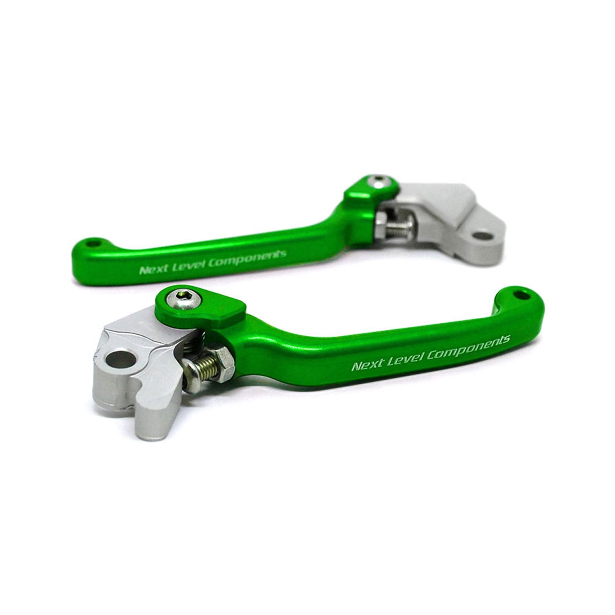 Segunda imagem do produto Kit Manete Kxf 250 21/26 - Kxf 450 19/26 Retrátil Biker Verde