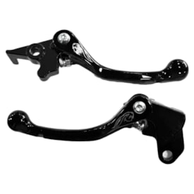 Segunda imagem do produto Kit Manete Tornado - Xr 200 Retrátil Amx P1 Preto