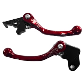 Segunda imagem do produto Kit Manete Tornado - Xr 200 Retrátil Amx P1 Vermelho