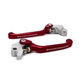 Segunda imagem do produto Kit Manete Tornado - Xr 200 Retrátil Biker Vermelho