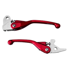 Segunda imagem do produto Kit Manete Tornado Xr 250 Retrátil 4win Vermelho