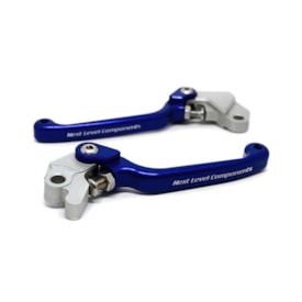 Segunda imagem do produto Kit Manete Ttr 230 Retrátil Biker Azul