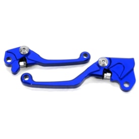 Kit Manete Yzf 250 01/06 - Yzf 450 01/07 Retrátil Red Dragon Azul