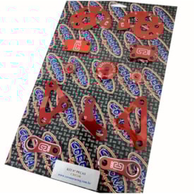 Segunda imagem do produto Kit Peças Anodizadas Crf 230 7 Peças Corona Vermelho