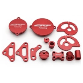 Segunda imagem do produto Kit Peças Anodizadas Crf 230 Fx - 13 Peças Vermelho