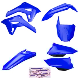 Kit Plástico Completo Crf 250f 21 Amx Azul