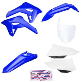 Kit Plástico Completo Crf 250f 21 Amx Azul Branco Azul