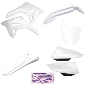 Kit Plástico Completo Crf 250f 21 Amx Branco