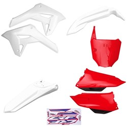 Kit Plástico Completo Crf 250f 21 Amx Branco Vermelho Branco