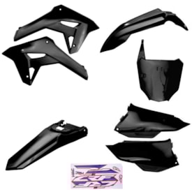 Kit Plástico Completo Crf 250f 21 Amx Preto
