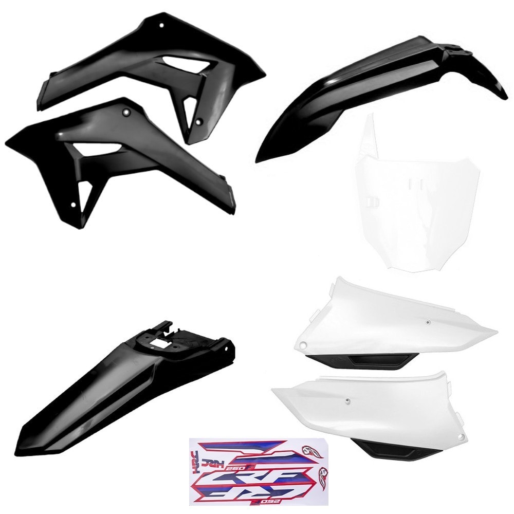 Kit Plástico Completo Crf 150r 07/20 Ufo Preto