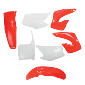 Kit Plástico Cr 125 00/01 - Cr 250 00/01 Ufo Vermelho Branco