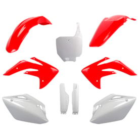 Kit Plástico Crf 150r Completo Polisport Vermelho Branco