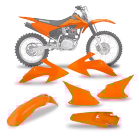 Kit Plástico Crf 230 08/14 Protork Laranja