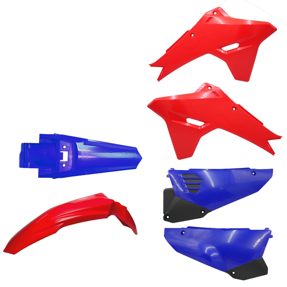 Kit Plástico Crf 230 Amx F-27 Vermelho Azul