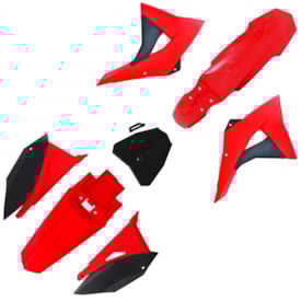 Kit Plástico Crf 230 Biker Next Vermelho Preto