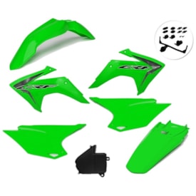 Kit Plástico Crf 230 com Adesivo Amx Verde
