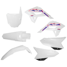 Kit Plástico Crf 230 Completo Amx F21 Branco