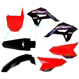 Kit Plástico Crf 230 Completo Amx F21 Vermelho Preto