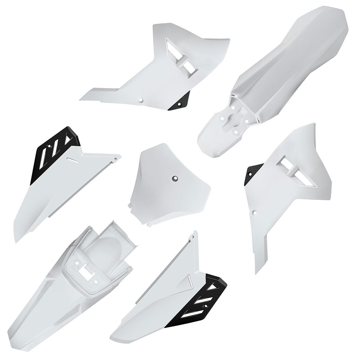 Segunda imagem do produto Kit Plástico Crf 230 Completo Biker MY25 Branco