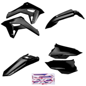 Kit Plástico Crf 250f 21 Amx Preto