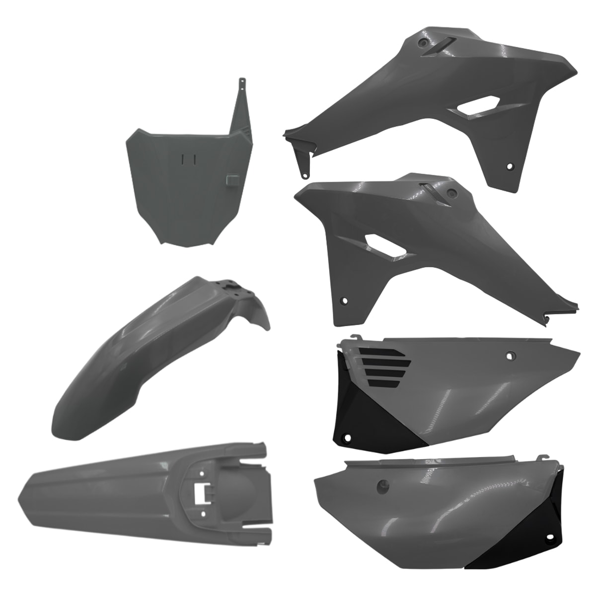 Kit Plástico Crf 250f 300f Completo Amx F-27 Cinza