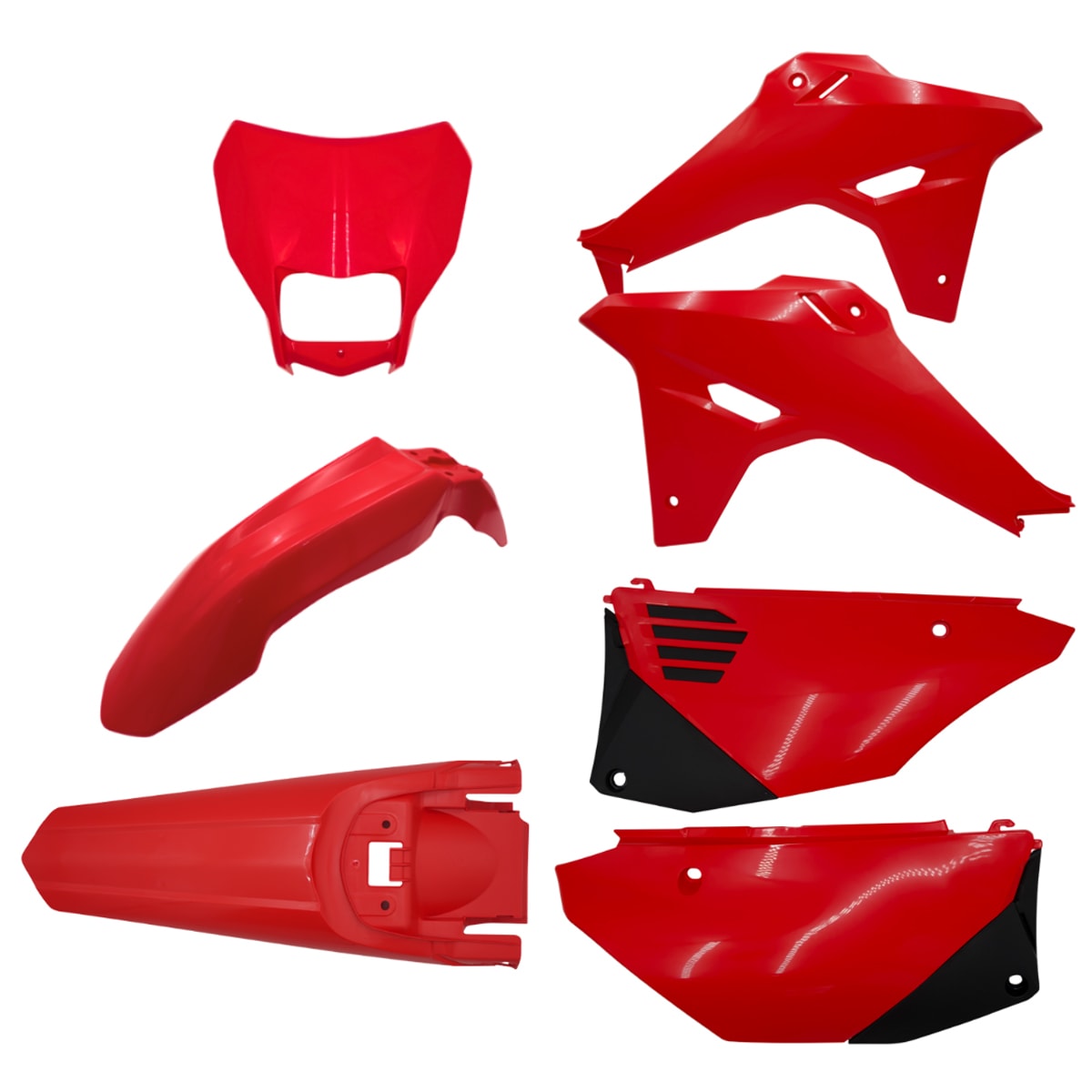 Kit Plástico Crf 250f 300f Completo Amx F-27 Vermelho