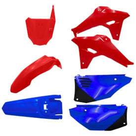 Kit Plástico Crf 250f 300f Completo Amx F-27 Vermelho Azul