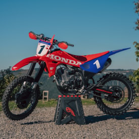 Segunda imagem do produto Kit Plástico Crf 250f 300f Completo Amx F-27 Vermelho Azul