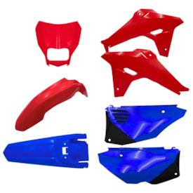 Kit Plástico Crf 250f 300f Completo Amx F-27 Vermelho Azul