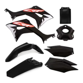 Kit Plástico Crf 250f Amx Preto