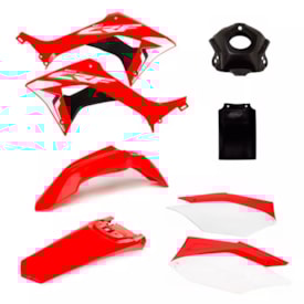 Kit Plástico Crf 250f Amx Vermelho Branco