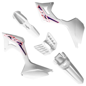 Segunda imagem do produto Kit Plástico Crf 250f Anker Alligator Branco