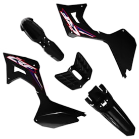 Segunda imagem do produto Kit Plástico Crf 250f Anker Alligator Preto