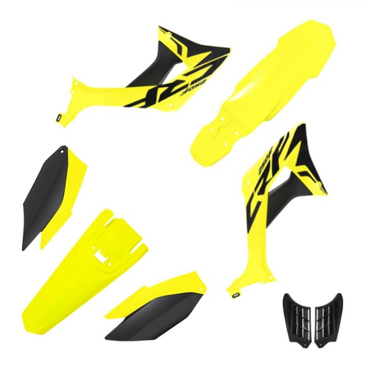 Kit Plástico Crf 250f Biker Evo Amarelo Neon Preto