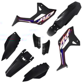 Kit Plástico Crf 250f Biker R1de Preto