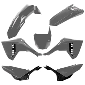 Segunda imagem do produto Kit Plástico Crf 250f Completo Amx F-25 Cinza