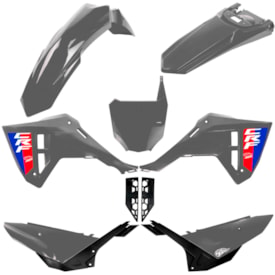 Kit Plástico Crf 250f Completo Amx F-25 Cinza