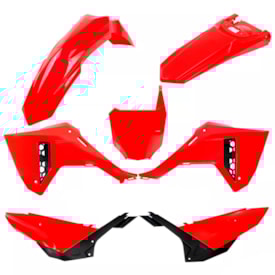 Segunda imagem do produto Kit Plástico Crf 250f Completo Amx F-25 Vermelho