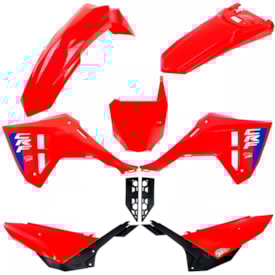 Kit Plástico Crf 250f Completo Amx F-25 Vermelho