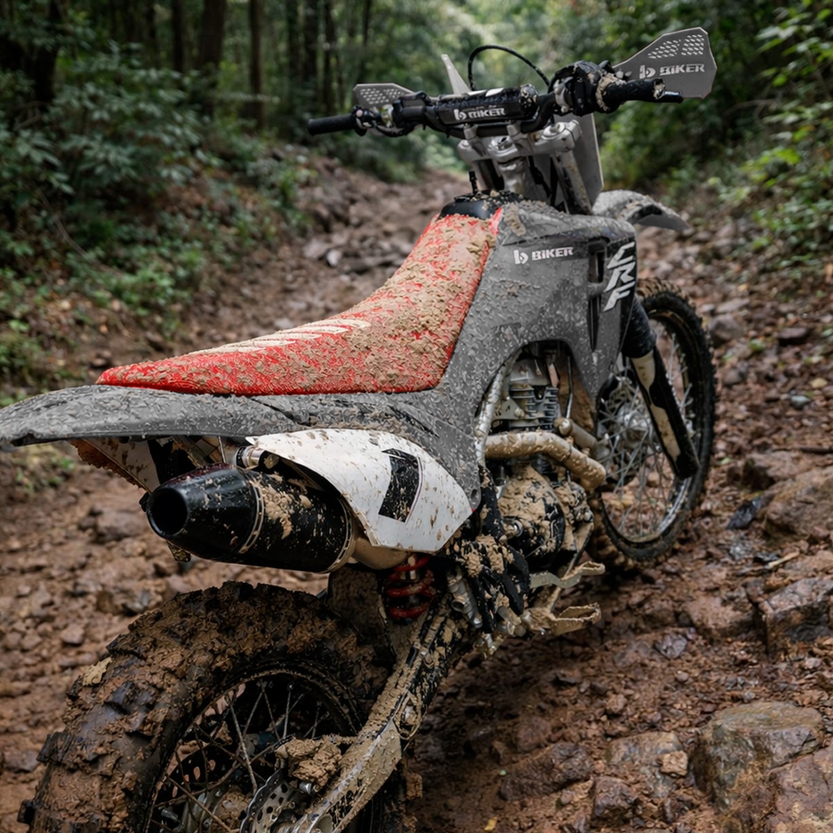 Segunda imagem do produto Kit Plástico Crf 250f - Crf 300f Biker MY26 Cinza