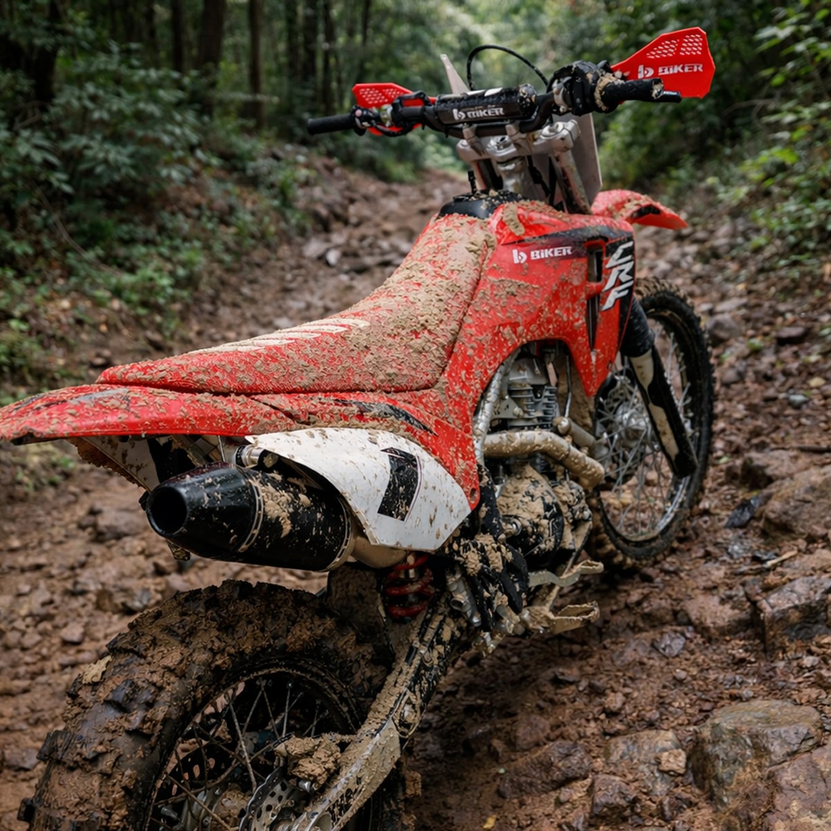 Segunda imagem do produto Kit Plástico Crf 250f - Crf 300f Biker MY26 Vermelho