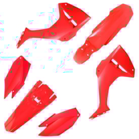 Kit Plástico Crf 250f - Crf 300f Biker MY26 Vermelho