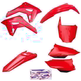 Kit Plástico Crf 250f F21 Completo Amx Vermelho