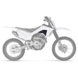 Segunda imagem do produto Kit Plástico Crf 250f Protork Branco com Carenagem de Farol