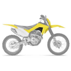 Segunda imagem do produto Kit Plástico Crf 250f Protork com Carenagem de Farol Amarelo