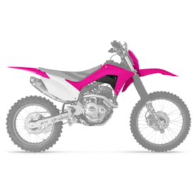 Segunda imagem do produto Kit Plástico Crf 250f Protork com Carenagem de Farol Rosa